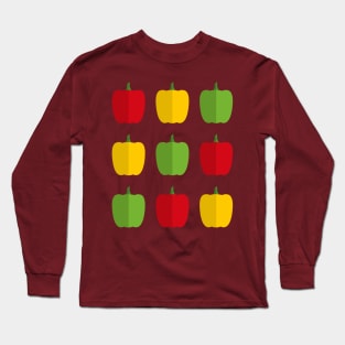 Bell Pepper Fiesta Long Sleeve T-Shirt